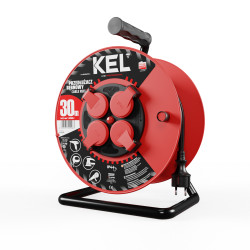 Predlžovací kábel bubnový PB-PRO / D / 30M / 3X2,5 / H05RR-F / čierny