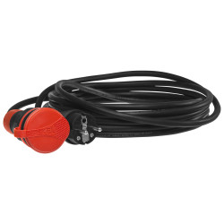 Predlžovací kábel PS-X1 / IP54 / 10M / 3x1,5 / H05RR-F čierno-červený
