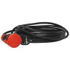 Predlžovací kábel PS-X1 / IP54 / 10M / 3x1,5 / H05RR-F čierno-červený