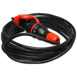 Predlžovací kábel PS-X1 / IP54 / 10M / 3x1,5 / H05RR-F čierno-červený