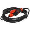 Predlžovací kábel PS-X1 / IP 54 / 10M / 3x2,5 / H05RR-F čierno-červený