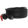 Predlžovací kábel PS-X1 / IP 54 / 30M / 3x1,5 / H05RR-F čierno-červený