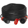 Predlžovací kábel PS-X1 / IP 54 / 30M / 3x1,5 / H05RR-F čierno-červený