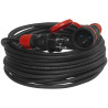 Predlžovací kábel PS-X1 / IP 54 / 30M / 3x1,5 / H05RR-F čierno-červený