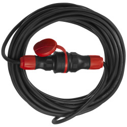 Predlžovací kábel PS-X1 / IP 54 / 30M / 3x1,5 / H05RR-F čierno-červený