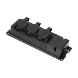 Zásuvka gumová trojnásobná IP44/230V/16A, ORNO
