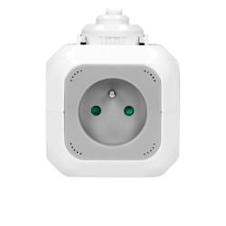 Rozbočka Powercube s káblom 4x230V, 2 x USB, kábel 1,4 m OR-AE-13144