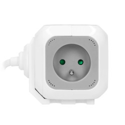 Rozbočka Powercube s káblom 4x230V, 2 x USB, kábel 1,4 m OR-AE-13144