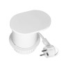 Nábytková zásuvka, kábel 1,9 m, 1x2P+E, 2xUSB (typ A+C), biela