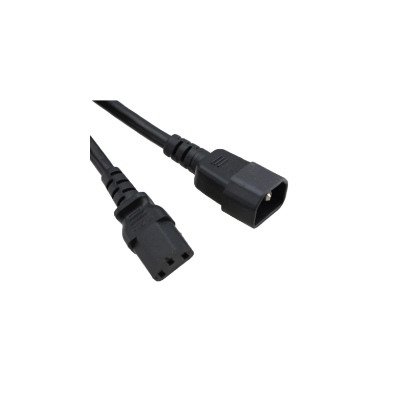 Napájací kábel C14 na C13 čierny 0,6 m / 2' 10A/250V, 18/3