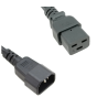 Napájací kábel C14 až C19 čierny, 1,0 m, 15A/250V, 14/3 SJT