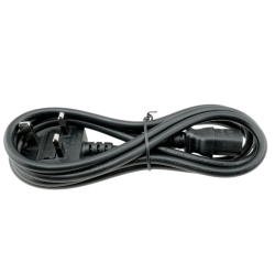 Napájací kábel Veľká Británia BS1363/C13 čierny 2,5 m, 10A/250V H05VV-F3G1,0
