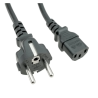 Napájací kábel CEE7/7 / C13 čierny 2,5 m, 10A/250V H05VV-F3G1,0