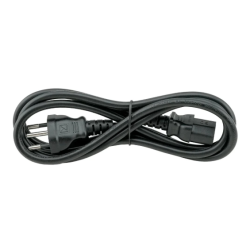 Napájací kábel Švajčiarsko SEV 1011/C13 čierny 2,5 m, 10A/250V H05VV-F3G1,0