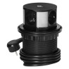 Nábytková zásuvka s 1,5m káblom, 3x2P+E, Qi 1.2.4 max. 10W, A+C