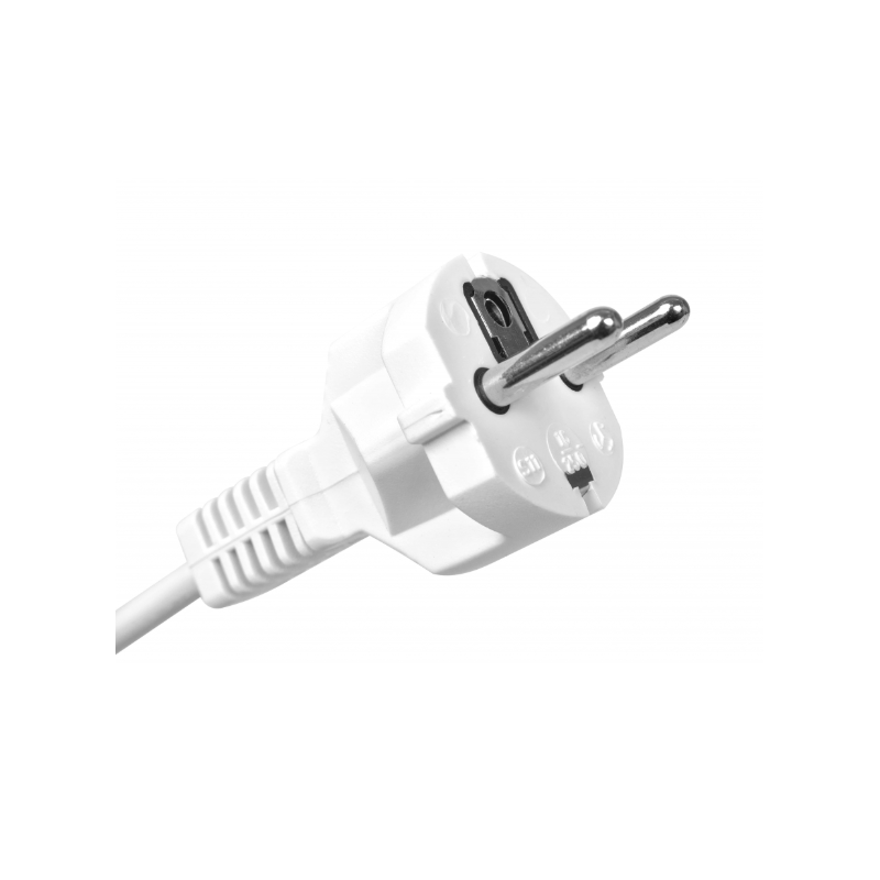 Flexo šnúra - vidlica priama H05VV-F 3G1,5, 3m, biela