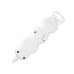 Predlžovací kábel 3m 3x1, 5mm2, 16A, 3 zásuvky, biela