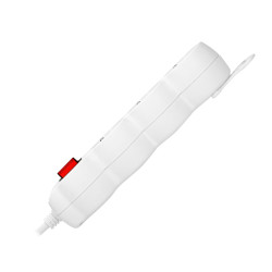 Predlžovací kábel 3m 3x1, 5mm2, 16A, 3 zásuvky, biela, s vypínačom