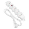 Predlžovací kábel 5m 3x1, 5mm2, 16A, 5 zásuviek, biela