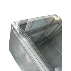 Distribučná skriňa CP5014Š poškriabaná 400x500x175, IP65, IK10, transparentná dvierka