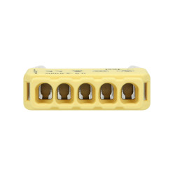Bezskrutková svorka ORNO 0,75-2,5 mm2, 5 pól, IEC 300V/24A, 10 ks