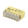 Bezskrutková svorka ORNO 0,75-2,5 mm2, 5 pól, IEC 300V/24A, 10 ks