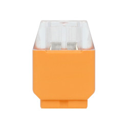 Bezskrutková svorka ORNO 0,75-2,5 mm2, 2 pól, IEC 300V/24A, 10 ks