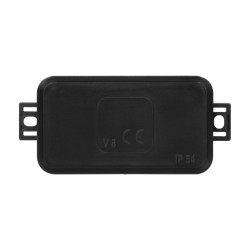 Rozvodná krabica CLICK IP54 8 káblových vstupov 80x45x41mm čierna