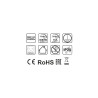 Nábytková zásuvka KOMBI BOX 3 x 230V AC, 3m kábel, biela