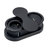 Nábytková zásuvka EIGHTBOX 1x230V, 1xUSB A, 1m kábel, čierna