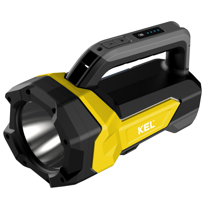 Skladacie kempingové svietidlo KEL, 1000 lm, 4000 mAh, USB-C, 4–25 h, IP54, IK07