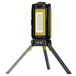 Trojité pracovné svietidlo KEL na statíve, 40W, 3200 lm, 8000 mAh, USB-C, 3-15h, IP54, IK07