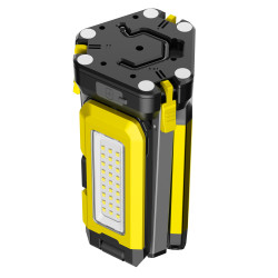 Trojité pracovné svietidlo KEL na statíve, 40W, 3200 lm, 8000 mAh, USB-C, 3-15h, IP54, IK07