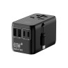 Univerzálny sieťový adaptér (EU, UK, US, AU), rýchle nabíjanie PD65W+QC