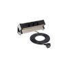 Nábytková zásuvka DESKBOX 3x230V, USB A a C, 1,8 m kábel