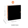 Plastová rozvodnica Quantum pod omietku 24 m, biele dvierka