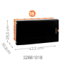 Plastová rozvodnica Quantum pod omietku 18 m, biele dvierka
