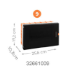 Plastová rozvodnica Quantum pod omietku 9 m, biele dvierka