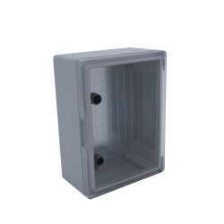 Distribučná skriňa CP5015D 400x600x250, IP65, IK10, transparentné dvierka