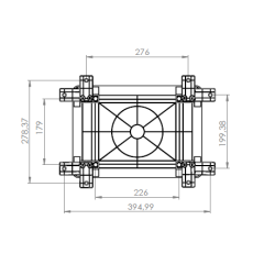 Distribučná skriňa AKAB-250150 250x350x150, IP65, IK08