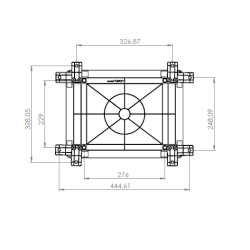 Distribučná skriňa AKAB-300400 300x400x170, IP65, IK08