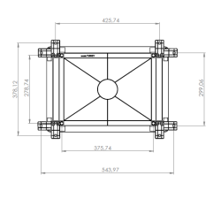 Distribučná skriňa AKAB-350190 350x500x190, IP65, IK08