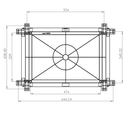 Distribučná skriňa AKAB-400200 400x600x200, IP65, IK08