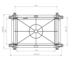 Distribučná skriňa AKAB-400200 400x600x200, IP65, IK08