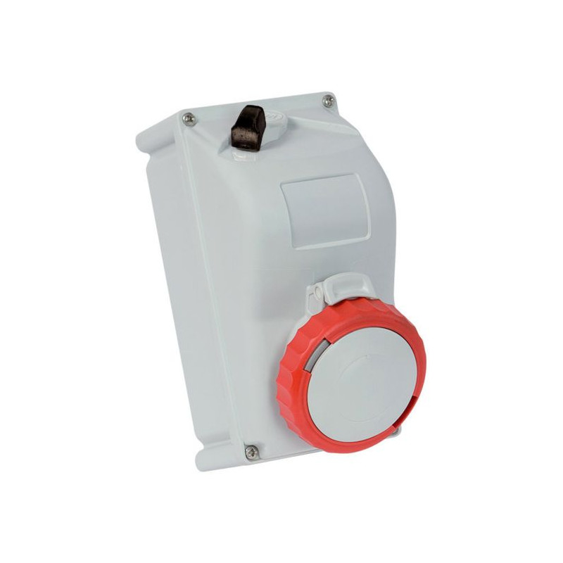Nástenná zásuvka s blokovaním 3P+N+E 16A 400V 6h IP67