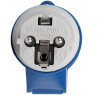 Adaptér z vidlice 230V na zásuvku CEE 2P + E 16A 230V