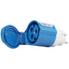 Adaptér z vidlice 230V na zásuvku CEE 2P + E 16A 230V