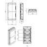 Rozvodnica na omietku 72 modulov, IP65, CP