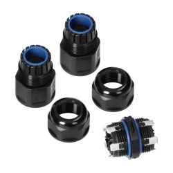 Káblový konektor, priamy s rýchlospojkou, IP68 5x4mm², 400V/25A