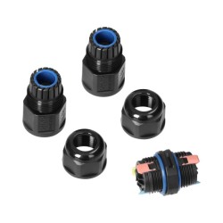 Káblový konektor, priamy s rýchlospojkou, IP68 3x4mm², 400V/25A